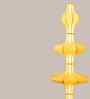AUM-HIMALAYAN WHISPER COMPACT | Handcrafted Floor Lamp | E27 holder } with Bulb | RIPPL Lighting
